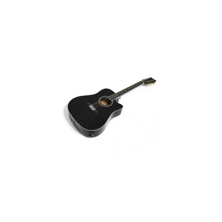 Guitarra Electroacustica Mc Cartney 12 Cdas. Negra, Bfg4117c/12eq4-bk