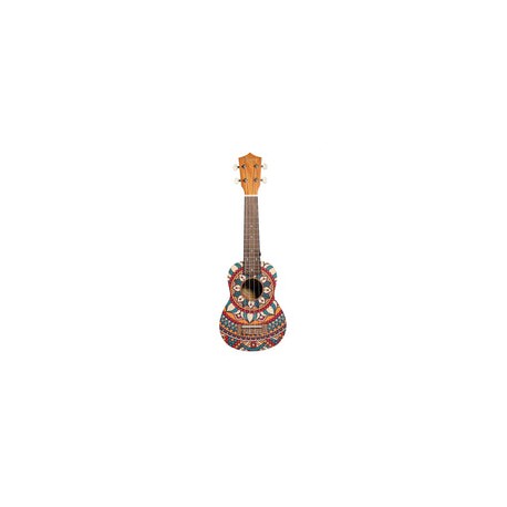 Ukelele Soprano Bamboo Bu-21 Circus Ukulele Con Funda Uculele