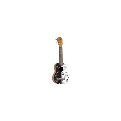 Ukelele Soprano Bamboo Diseño Galactica Ukulele Con Funda