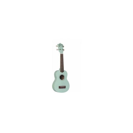 Ukulele Soprano Bamboo Estudio Verde Bu-21 Lgn Con Funda