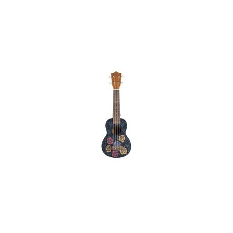 Ukulele Soprano Bamboo Ukelele Bu-21 Rock & Roll Con Funda Uculele
