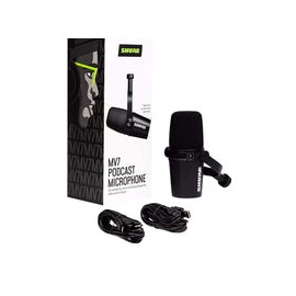 Shure Mv 7-K Microfono Dinamico Digital Para Podcast