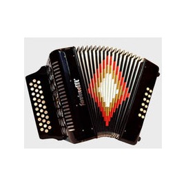 Acordeon Botones Farinelli Negro 3012 Sol, 3012n