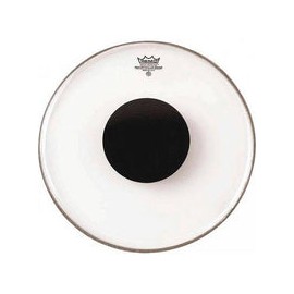 Parche Remo 22 Transparente Centro Negro Cs-1322-10