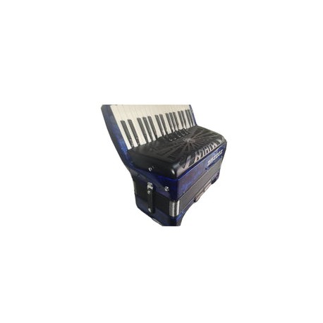 Acordeon Hohner Bravo Iii De Teclas Azul Con Funda A16642s
