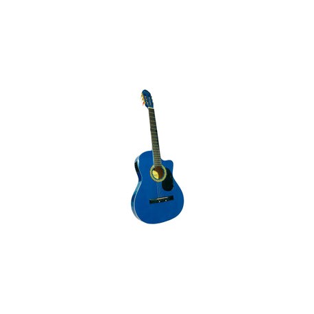 Guitarra Electroacustica Mc Cartney Cdas. Nylon Azul, Cg-851ce/n Bl