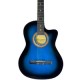 Guitarra Electroacustica Mc Cartney Cg-851eq Bt Cuerdas Nylon Azul Sombreado