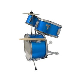 Bateria Infantil New Beat Azul Metalico Nbj-15