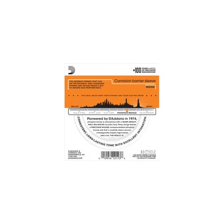 Encordadura D Addario Para Guitarra Electroacustica 010-47, Ej-15