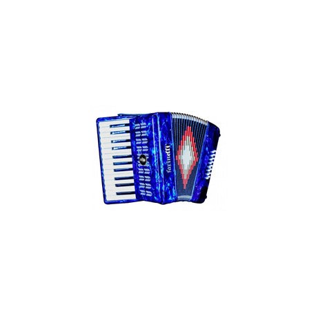 Acordeon Farinelli 25 Teclas 16 Bajos Azul, 25k16ba