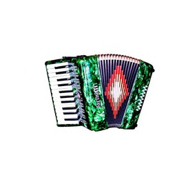 Acordeon Farinelli 25 Teclas 16 Bajos Verde, 25k16bv