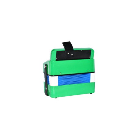 Acordeon Farinelli Acifve Infantil 7 Botones 3 Bajos Verde