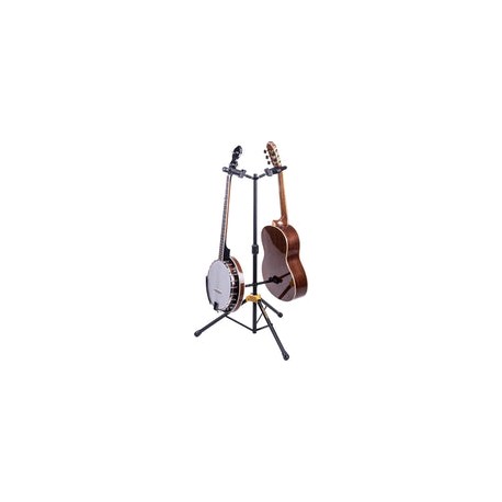 Stand Hercules GS-422B Doble Para Bajo o Guitarra Eléctrica