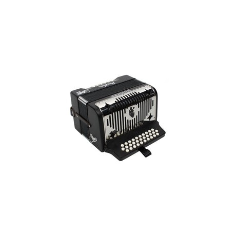 Acordeon Hohner De Botones Panther Ii Sol-Do-Fa Negro A4800