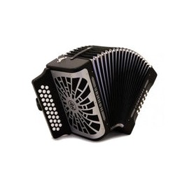 Acordeon Hohner Diatonico De Botones Compadre Sol-do-fa Negro  A48221