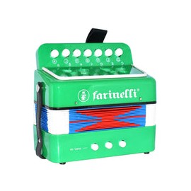 Acordeon Farinelli Acifve Infantil 7 Botones 3 Bajos Verde