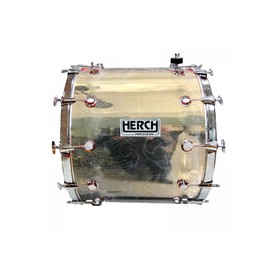 Tambora Herch 24 x 20 Dorada Rameada Aros Cromados 12lxl
