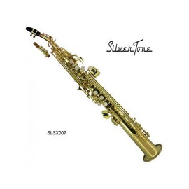 Sax Silvertone Slsx007 Soprano Silvertone Recto Laqueado