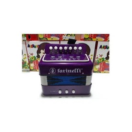 Acordeon Infantil Acif 7 Botones 2 Bajos Morado Acifmon