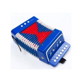 Acordeon Infantil Acif 7 Botones 2 Bajos Azul Rey Acifazr