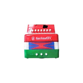 Acordeon Infantil Acif 7 Botones 2 Bajos Bandera, Acifbn