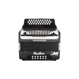 Acordeon Hohner De Botones Panther Ii Fa-si-mib  Negro A4840s