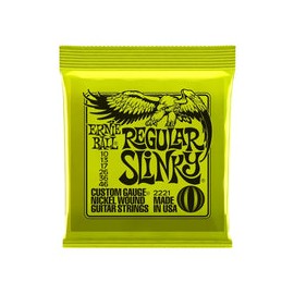 Encordadura Ernieball Para Guitarra Electrica Regslinky Verde, 2221