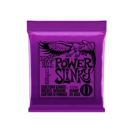 Encordadura Ernie Ball Power Slinky 2220 Para Guitarra Eléctrica Nickel Wound .011-.048