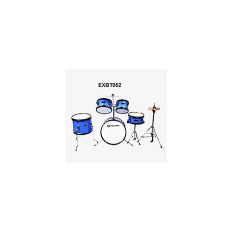 Bateria Extreme Junior Azul Claro Sparkle 5 Piezas Exbt052