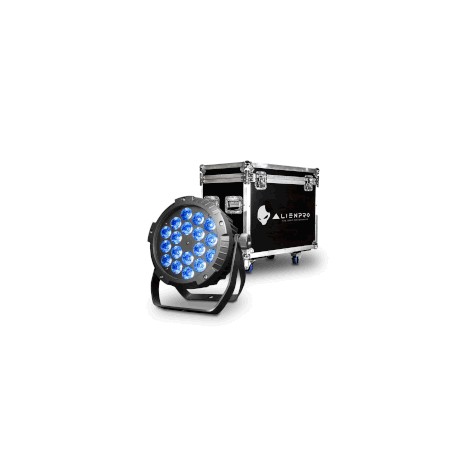 Luz Alien Kit Con 6 Pzas 18x10w Con Case55-kit-18x10