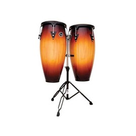 Congas Lp City 11"/12" Mad. Somb. C/Atril, Lp647ny-Vsb