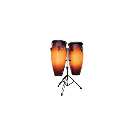 Congas Lp City 11"/12" Mad. Somb. C/Atril, Lp647ny-Vsb