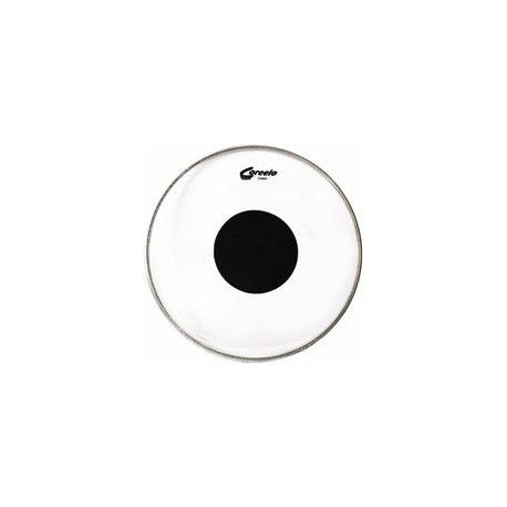 Parche Coreelo 15" Transparente Centro Negro Tcn15