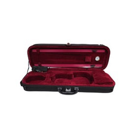 Estuche K. Hoffman KHES003 Conservatorio Para Violin 4/4  Negro Interior Vino