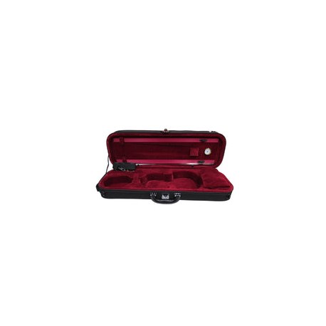 Estuche K. Hoffman KHES003 Conservatorio Para Violin 4/4  Negro Interior Vino