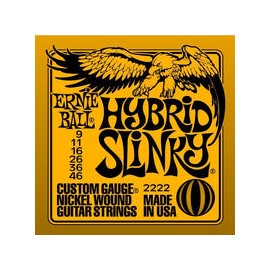 Encordadura Ernieball P/Guit. Elect. Hybridslinky Nar, 2222