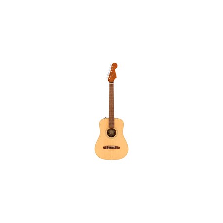 Guitarra Acustica Fender Redondo Mini Con Funda Natural 0970710121