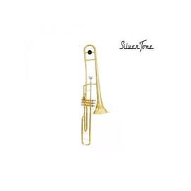 Trombón Émbolos Silvertone Sib Laq,C/Est(Ssl-900l)Sltb009