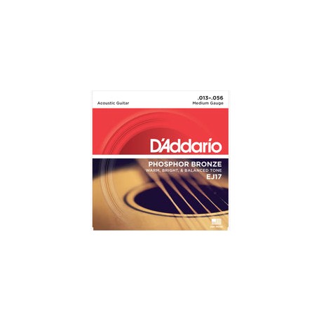 Juego De Cuerdas D Addario P/Guitarra Electroac. Bronze 013-056, Ej-17