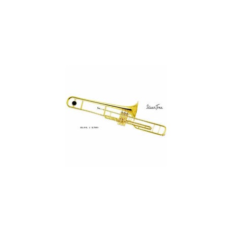 Trombón Émbolos Silvertone Do Laqueado Con Estuche Ssl-910l Sltb-001