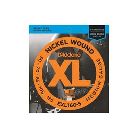 Juego De Cuerdas D Addario Bajo Eléctrico 5 Cuerdas, Exl-160-5