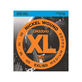 Juego De Cuerdas D Addario Para Bajo Eléctrico 4 Cuerdas, Exl-160