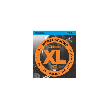 Juego De Cuerdas D Addario Para Bajo Eléctrico 4 Cuerdas, Exl-160