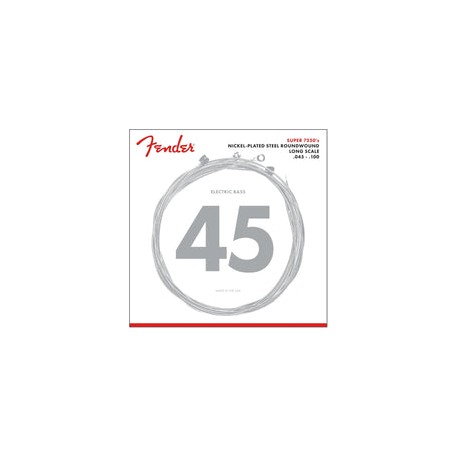 Juego De Cuerdas Fender Bajo Eléctrico 4cdas .045-100, 7250ml