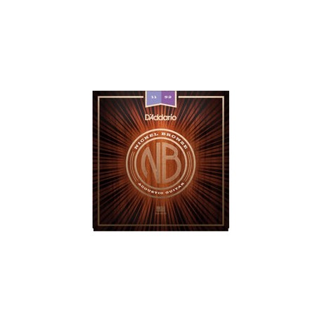 Juego De Cuerdas D´addario P/Guitarra Nickel/Bronze Cal.11-52, Nb1152
