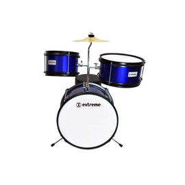 Bateria Extreme Kinder Azul Metalico 3 Pzas. Exbt069
