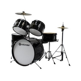 Bateria Extreme Junior Negra 5 Pzas Aro Negro, Exbt022