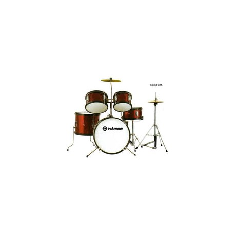Bateria Extreme Junior Vino 5 Pzas Aro Negro, Exbt025