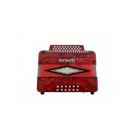 Acordeon Farinelli De Botones Premium Rojo Tono Bea 3012sir