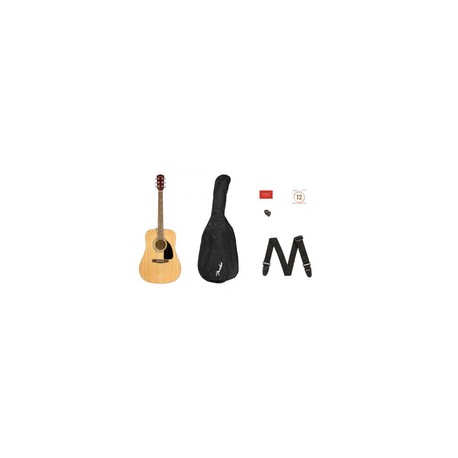 Paquete Guitarra Acustica Fender Dreadnought Fa-115, 0971210721